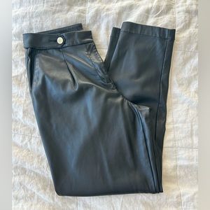 Loft Black Vegan Leather Pants Size 6T